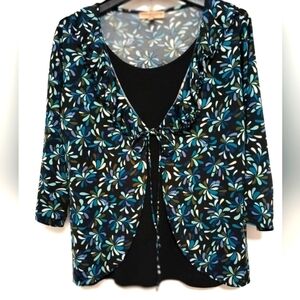 [5x$20] Women Notations Floral Top Cardigan Style / Size 1X